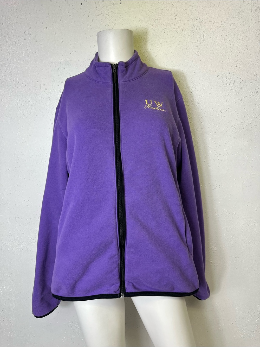 Gear For Sports Purple Full-Zip Teddy Fleece Jacket
